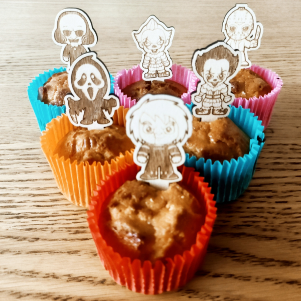 Spooky Delights: Laser-Cut Horror Movie Cupcake Toppers