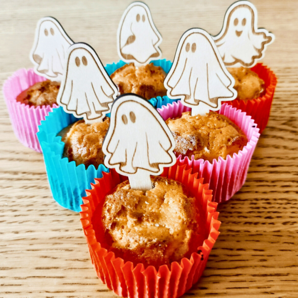 Friendly Ghosts: Laser Cut Cupcake Toppers for a Boo-tiful Halloween - Image 6