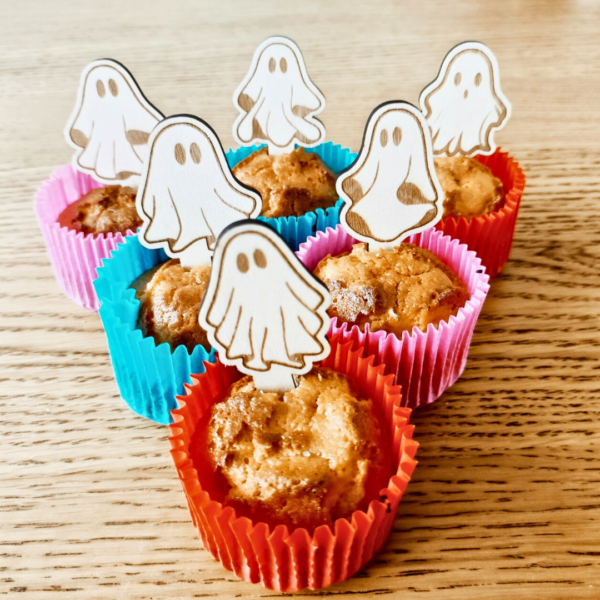 Friendly Ghosts: Laser Cut Cupcake Toppers for a Boo-tiful Halloween - Image 5