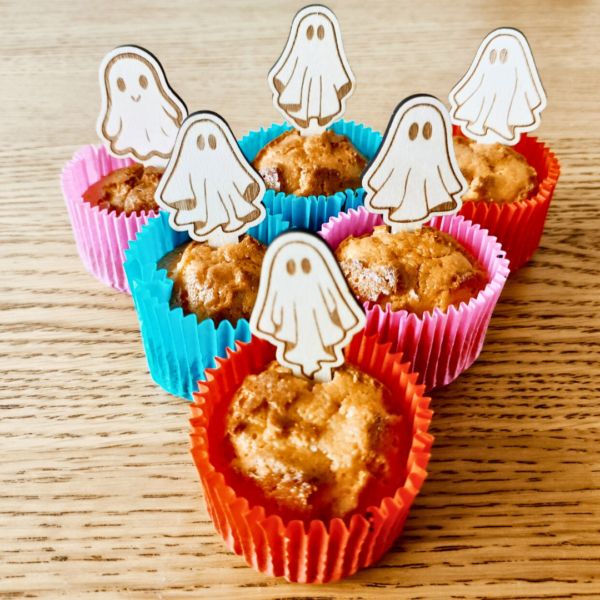 Friendly Ghosts: Laser Cut Cupcake Toppers for a Boo-tiful Halloween - Image 3