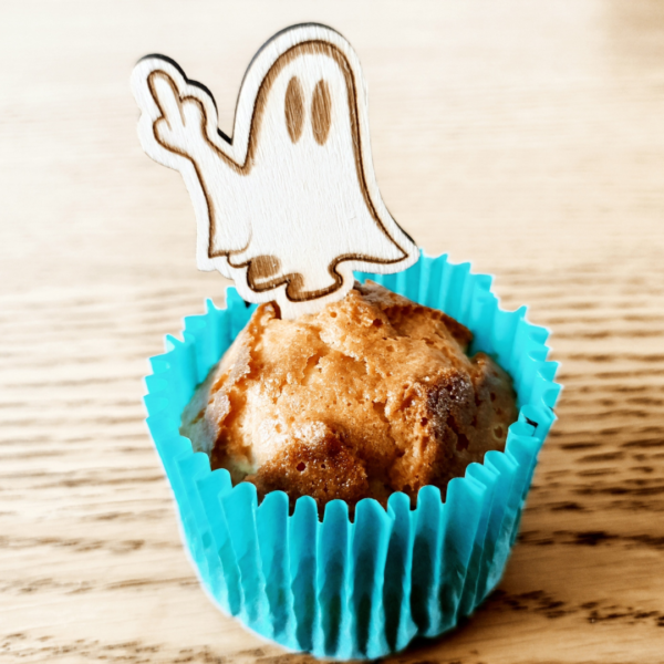 Spooky Delights: Laser Cut Naughty Ghost Cupcake Toppers - Image 7