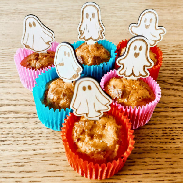 Friendly Ghosts: Laser Cut Cupcake Toppers for a Boo-tiful Halloween - Image 2