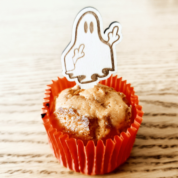 Spooky Delights: Laser Cut Naughty Ghost Cupcake Toppers - Image 6