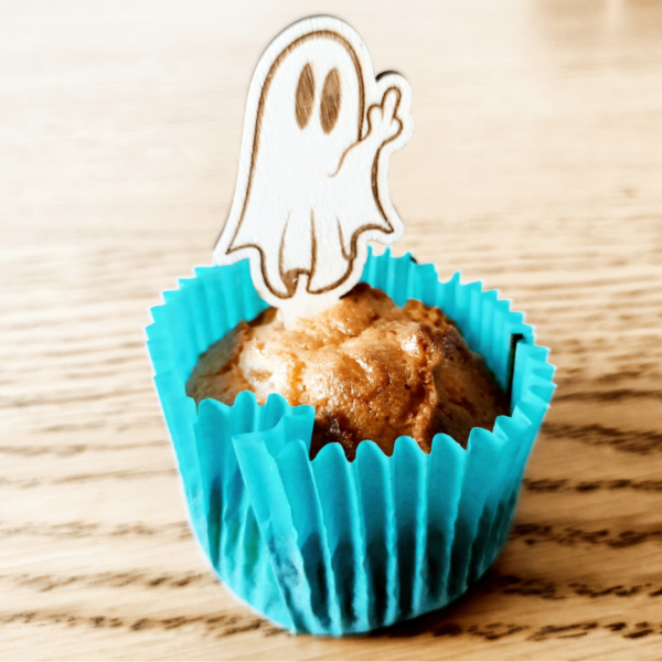 Spooky Delights: Laser Cut Naughty Ghost Cupcake Toppers - Image 5